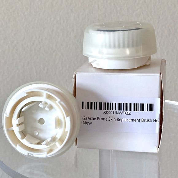 Clarisonic Compatible Acne Prone Skin Replacement Brush Heads Set/2 New in Box - Picture 3 of 5